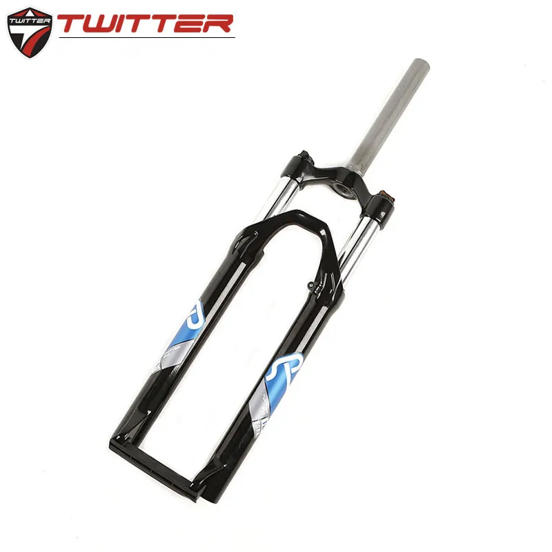 Bicycle front fork aluminum shoulder lock can be locked single fork