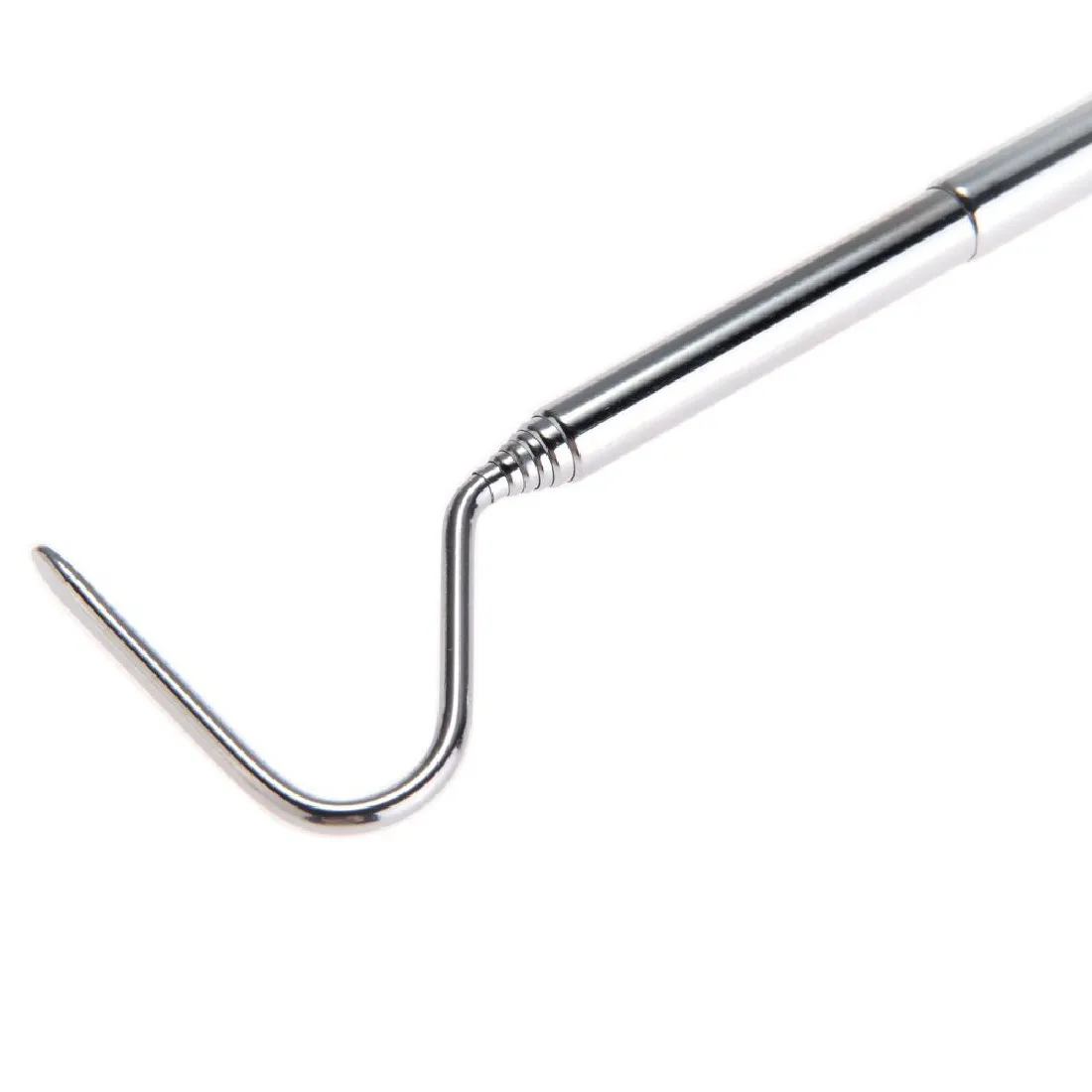 "SnakeHook" - extendable stainless steel silver hook 3