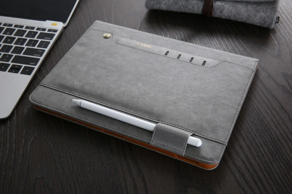Для iPad Pro 11 чехол кожаный бизнес флип-чехол-книжка с подставкой и карандашом с отделениями для карт чехол для Apple Pro 11 Tablet