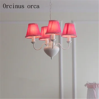 

Modern simple European Style Pink Princess Room chandeliers girls room bedroom chandeliers children's room lights