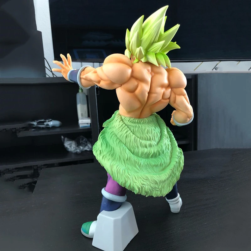 34 см Большой Оригинал Banpresto действие фигурка Dragon Ball Супер Saiyan Broly Broli ПВХ Рисунок Модель игрушечные лошадки фильм Borly рисунок