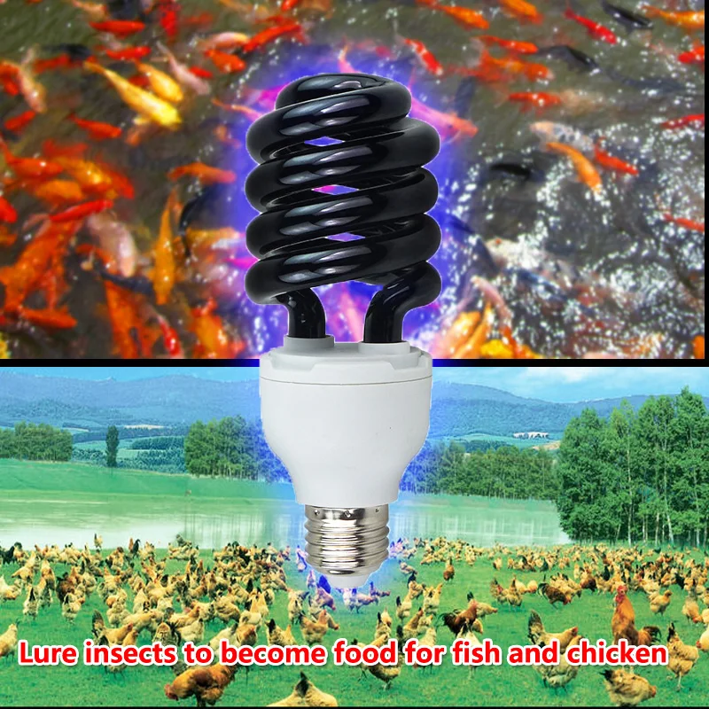 E27 220 В UV светильник лампы ультрафиолетовые флуоресцентный черный спираль фиолетовый светильник для сохранения энергии бактерицидные лампы насекомое моли убийца лампы