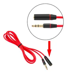 3,5 мм красный мужчин и женщин M/F разъем Jack стерео аудио удлинитель для наушников шнур