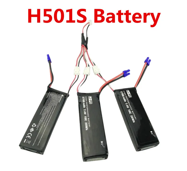 BLL Новый 3x7 4 V 2700mAh 10C аккумулятор 1 до 3 зарядный кабель для Hubsan H501S X4 RC Quadcopter