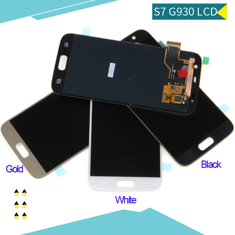 Супер AMOLED экран для SAMSUNG Galaxy S7 ЖК дисплей G930 G930F G930A сенсорный дигитайзер сборка