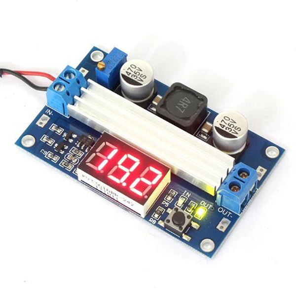 Регулируемый повышающий 3-35V до 3,5-35 V 5/12V DC Регулируемый Модуль преобразователя Напряжения с цифровым вольтметром