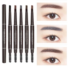 Натуральный стойкий карандаш для бровей ELECOOL, косметика, водостойкий, 5 цветов, карандаш для бровей, инструмент для макияжа