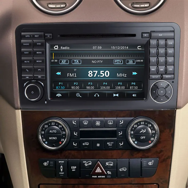 Cheap Two Din Car Multimedia player GPS DVD Player For Mercedes/Benz/ML/GL CLASS W164 ML350 ML500 GL320 Radio FM 3
