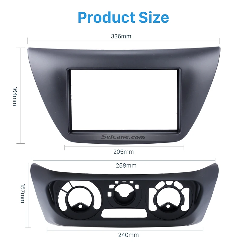 Seicane в тире установка двойной дин стерео радио Панель установка комплект крышка Рамка для Mitsubishi Lancer IX