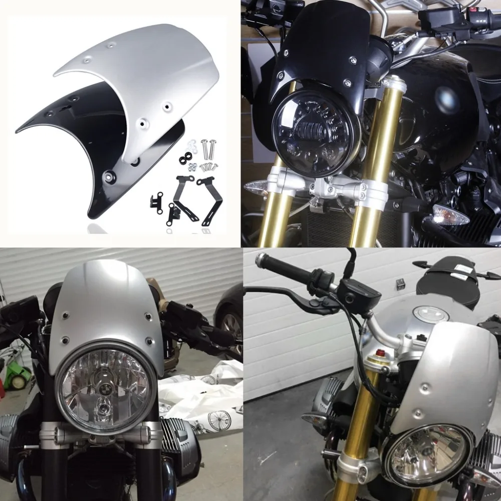 ABS Plastic Wind shield Windshield Windscreen Headlight fairing For BMW