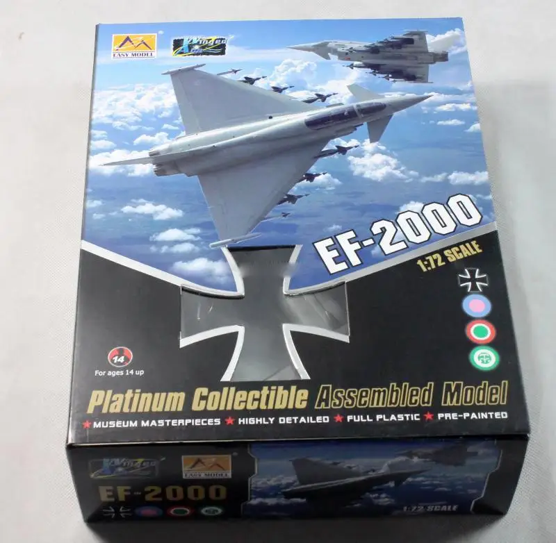 EF-2000A в итальянском стиле ВВС 1/72 самолета готовой самолет easy Model не литья под давлением