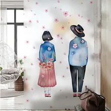 Copenhel Фея свет полупрозрачные украшения анти-освещение Туалет Наклейка на оконное стекло Щетка для ванной пленка