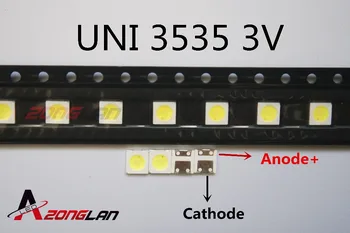 

110pcs UNI LED Backlight High Power LED 1W 3537 3535 90LM 3v Cool white LCD Backlight for TV TV Application