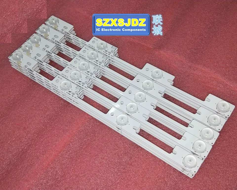

New 200PCS/Lot KDL39SS662U 35018339 35018340 327MM 4 LEDS 1LED 6V