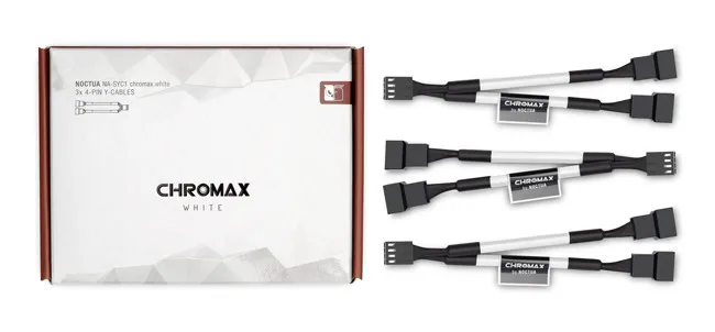 Noctua SYC1 chromax адаптер Кабели процессор вентилятор охлаждения разветвитель вентилятора кабель Y сплиттер компьютер PC Вентилятор кабель питания 1 до 2 конвертер