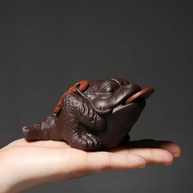 

PINNY 6 Kinds Purple Clay Cute Tea Pets Chinese Kung Fu Tea Accessories Ceramic Tea Ceremony Decorations Purple Sand Crafts