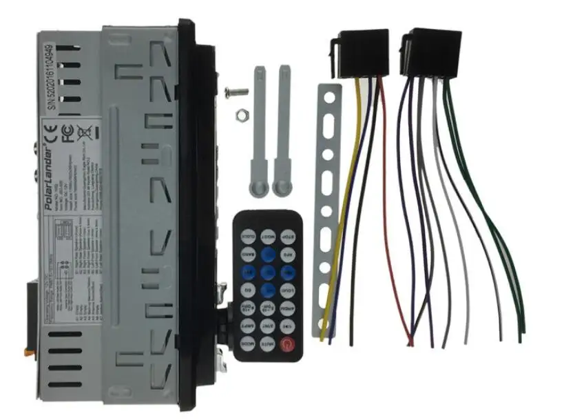 1 DIN 12 В автомобильный Радио Аудио Стерео Bluetooth MP3 плеер USB SD AUX в MMC порт Автомобильная электроника в тире пульт дистанционного управления