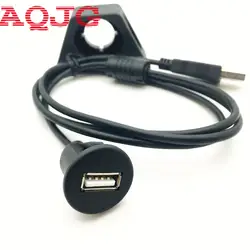 5 шт. для приборной панели автомобиля монтажа Панель Установка удлинитель USB адаптер M/F кабель