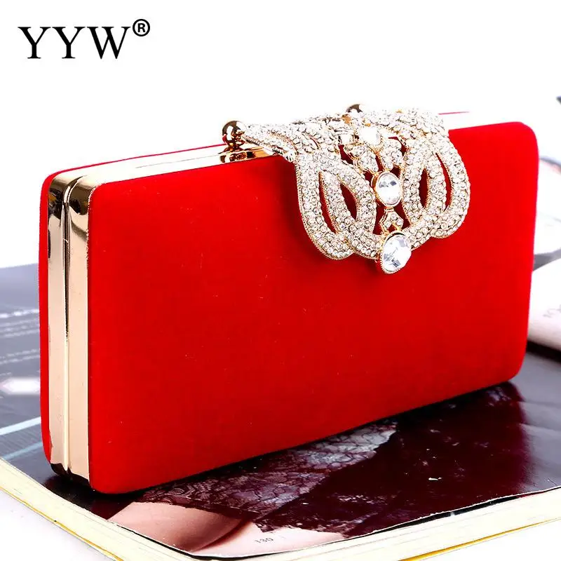 

Red Rhinestone Clutch Female With Metal Luxury Handbags Women Bags Designer Sac Main Femme Blue White Wedding Bag Clutch Female