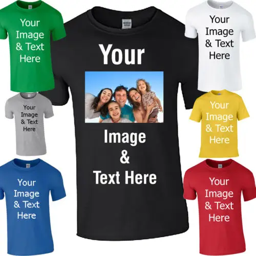 

Custom Personalized T Shirt Transfers Your Image Photo Design Personalised Birthday gift tee USA size XS-3XL