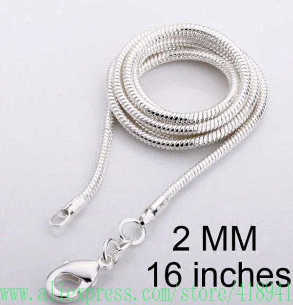 Necklace|silver plated necklace|snake 