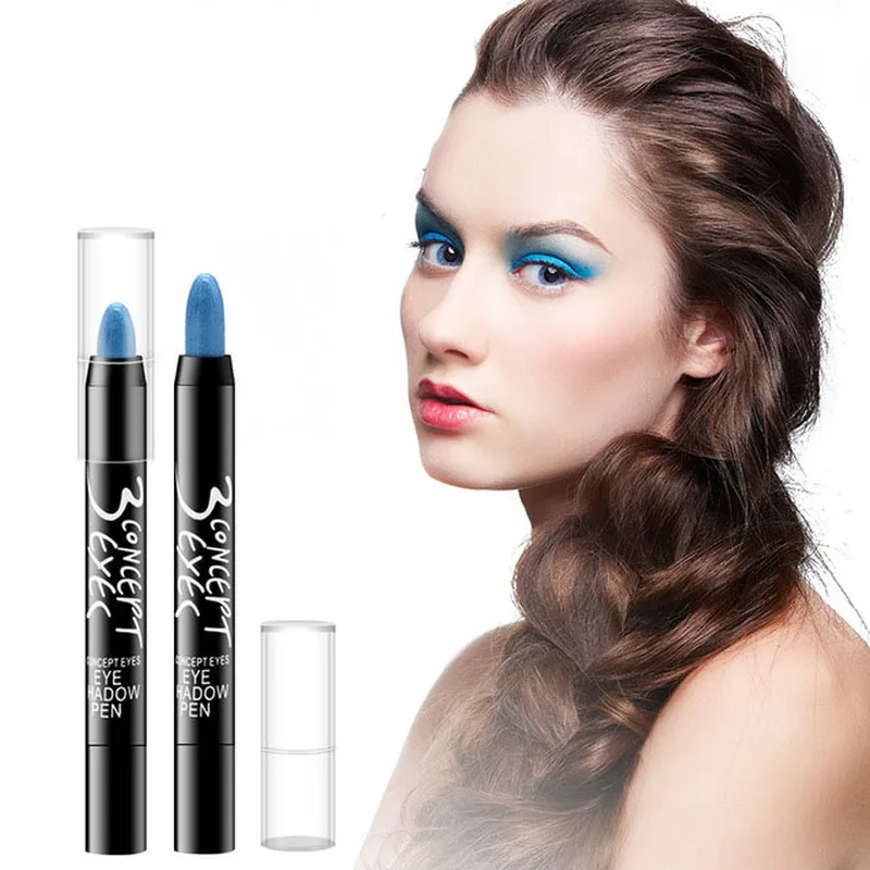 

12 color eye shadow pen Easy to color high light pen color lying silkworm pen spot Waterproof cosmetics factory wholesale