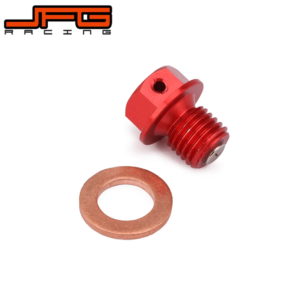 

CNC Red Billet Aluminum Magnetic Oil Drain Plug Bolt For Polaris RZR Ranger Sportsman Scrambler ACE 325 570 800 900 1000 ETX