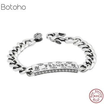 

Loom with 100% Genuine 925 Sterling Silver Simple Mens Friendship Charm Bangle Bracelet Handmade Thai Silver Jewelry S925 silver