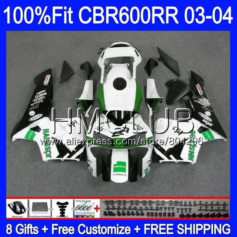 

Injection HANNSpree For HONDA CBR600 RR CBR 600RR 600F5 03 04 63HM.20 CBR600F5 CBR600RR F5 03 04 CBR 600 RR 2003 2004 Fairing