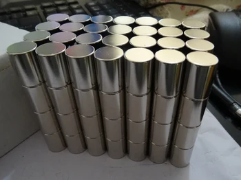 

12pcs NdFeB Magnetic Disc Dia 15x20 mm 0.59" Cylinder N38 Strong Neodymium Magnets Rare Earth Permanent Lab Magnets Sensor