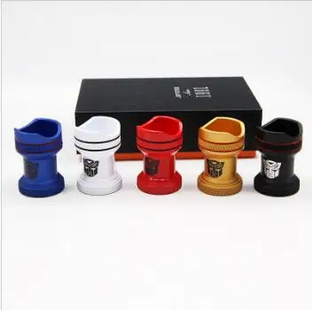

Pocket High Quality Stainless Steel Stand Showing Portable Cigar Ashtray Holder W/ Cigar Drill