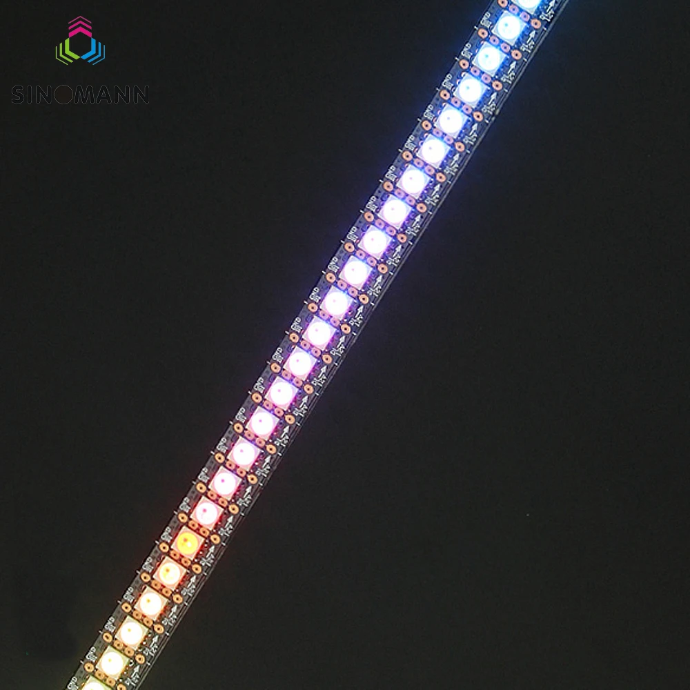 WS2815 DC12V(WS2812B/WS2813) RGB светодиодный Пиксельная лента свет индивидуально адресуемых СВЕТОДИОДНЫЙ двойной сигнала 1 м/5 m 30/60/144 Пиксели/светодиодный s/m