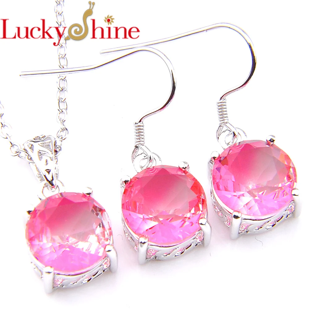 Ювелирный Набор Luckyshine 2 шт./лот День Святого Валентина уникальные двухцветные