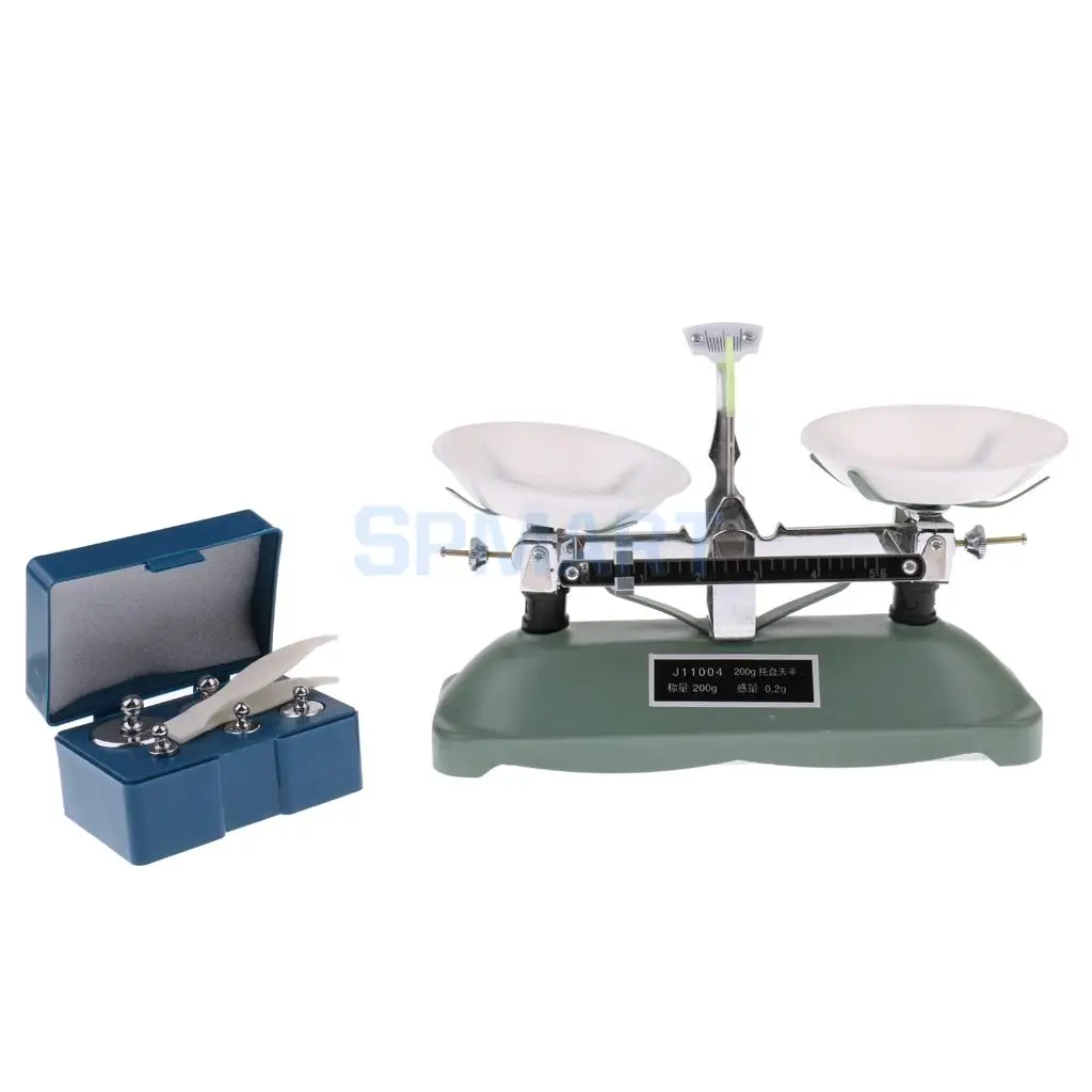 200 Gram Table Balance Scale with Weights for School