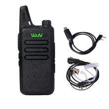 WLN KD-C1 UHF 400-470 МГц МИНИ Портативный Двустороннюю Любительское Радио Communicator КВ Трансивер Портативный Walkie Talkie с Кабель гарнитуры