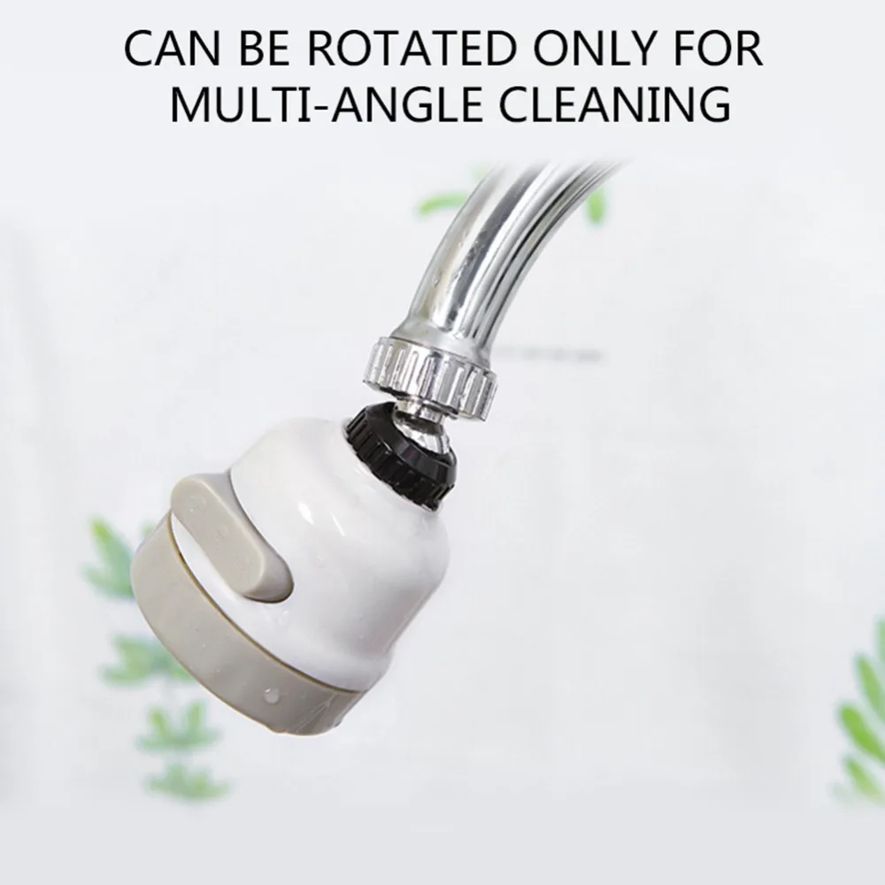 4YANG Adjustable 360 Degree Water Bubbler Swivel Head Water Saving Nozzle Tap Adapter Kitchen Water Sprinkler Water Saving