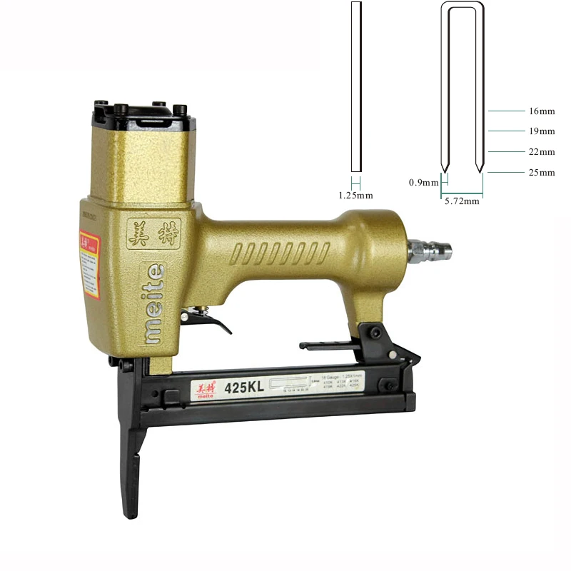 Качество meite 1013JL пневматический гвоздь пистолет воздушный степлер пистолет инструменты для забивания гвоздей пистолет с более длинным соплом 6-13 мм