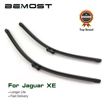 

BEMOST Car Natural Rubber Clean The Windshield Wiper Blades For Jaguar XE 26"+19",2015 2016 2017 Fit Push Button Arm