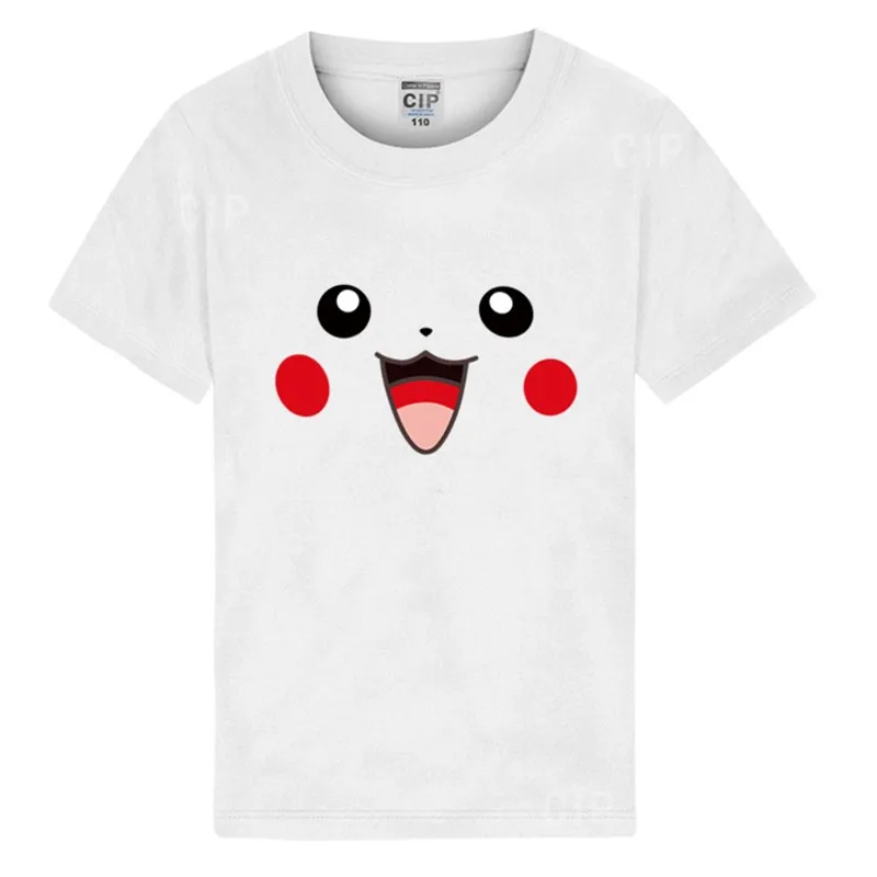 boys pokemon t shirt blank ruffle raglan shirts bape kids anime pikachu girls top wholesale summer clothes kids tee07