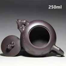 Настоящий фиолетовый глина китайский чайник Исин керамическая чайная посуда кунгфу инструменты 2 рот Zisha чайник Набор 250 мл чай церемониальный подарок