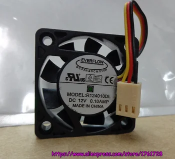 

Brand new 40*40*10mm 4cm fan R124010DL 12V 0.10A dual ball bearings ~