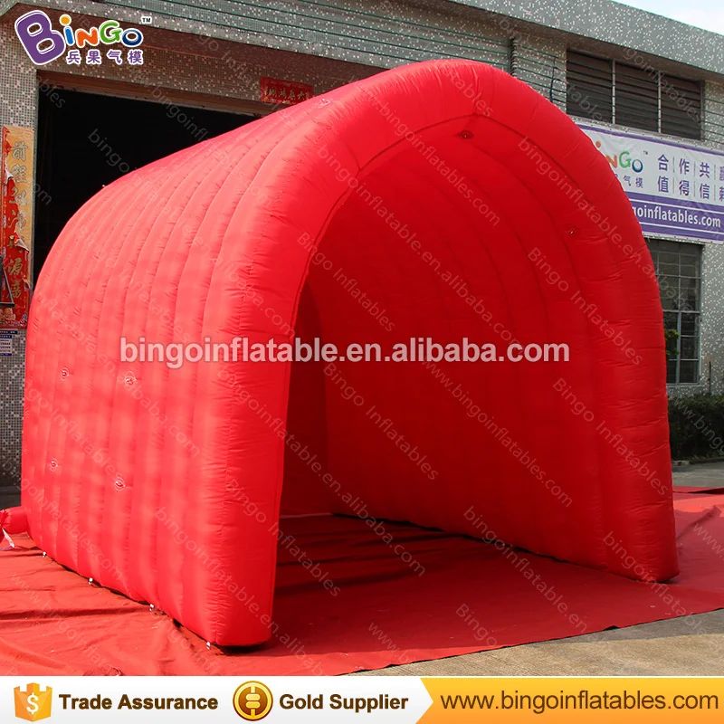  Hot sale 3X4X3 meters inflatable red tunnel tent / promotional tent type tunnel inflatables for par
