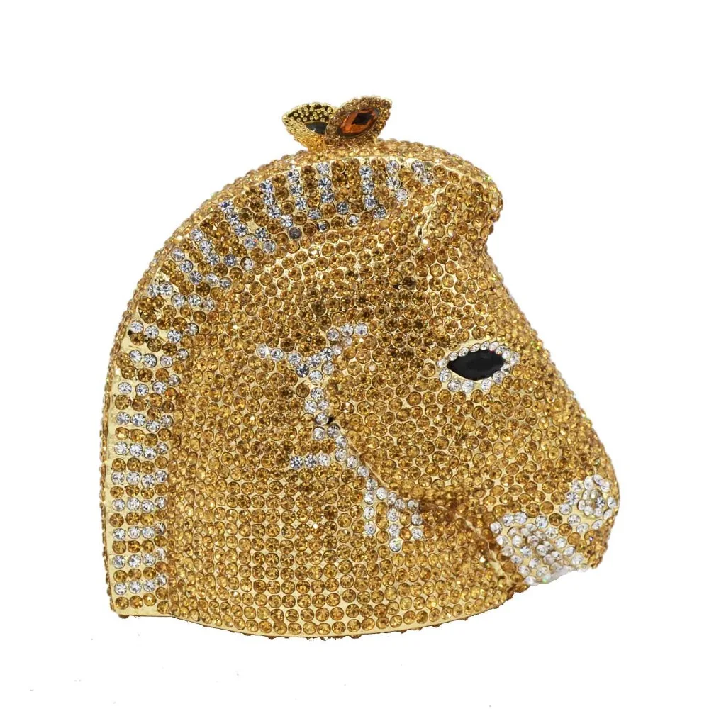 AnimalZebraLuxuryCrystaldinnerbagWomenDiamondClutchParty