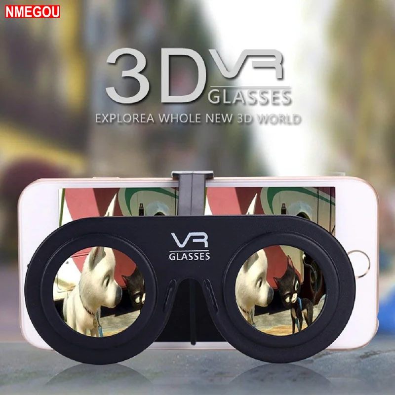 Mini Folding 3D Virtual Reality Cellphone Nearsighted Myopic VR Glasses for 3D Movies and Game for IOS Android Smartphone Mobile