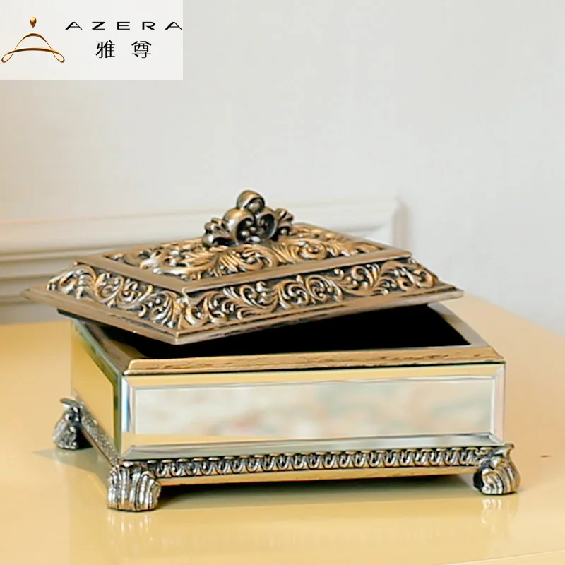Royal wedding gift jewelry box high grade antique decoration box
