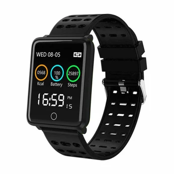 

F3 Smart Watch 1.44'' Color Screen IP68 Waterproof Heart Rate Blood Pressure Monitoring GPS Track Smart Bracelet For IOS Android
