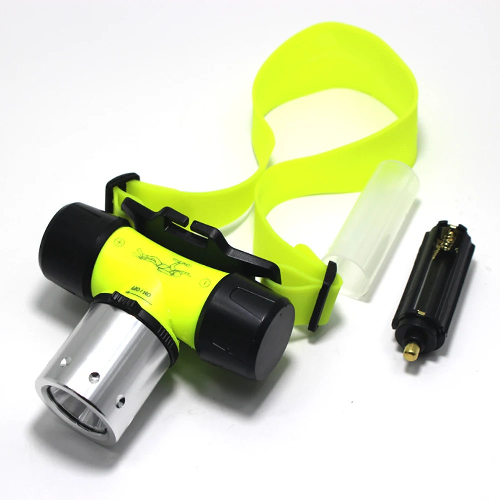 6800Lumen XML T6 LED 3 Mode Waterproof Scuba Diving Headlamp Underwater Headlight torch Light +18650 battery /charger+box