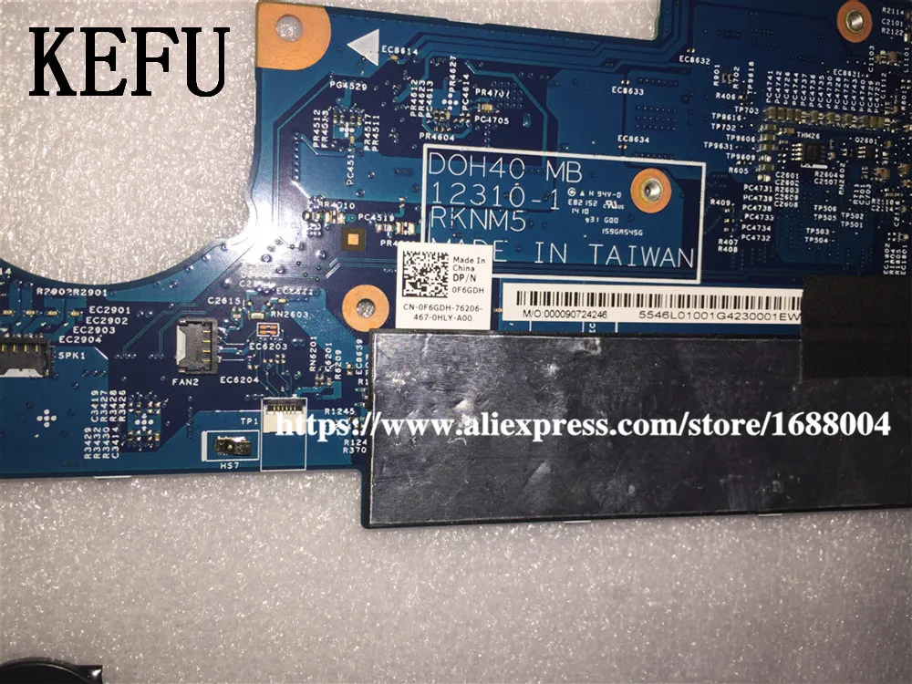 Для Dell 7437 материнская плата I3 4010U CN 0F6GDH F6GDH DOH40 MB 1210 1 RNKM5|Материнские платы| |