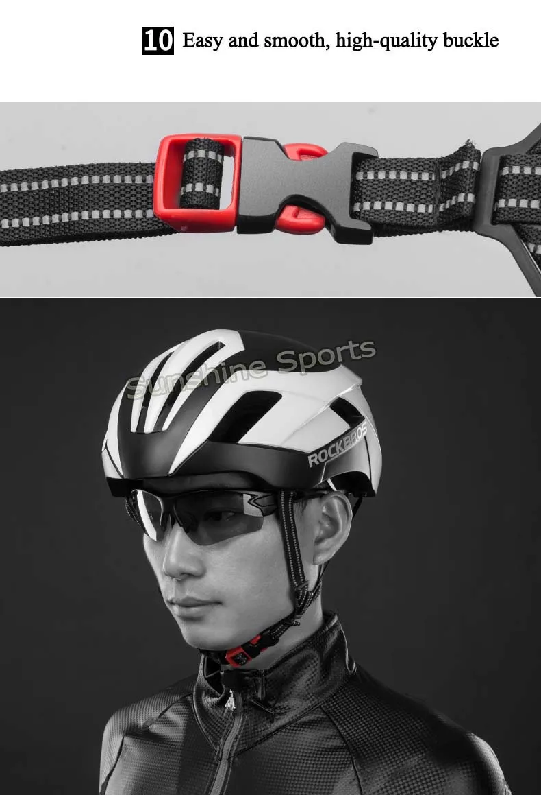 Rockbros 3 в 1 велосипедный шлем интегрально-литой спортивный защитный шлем дышащий Горный Дорожный велосипед велосипедный шлем 57-62 см