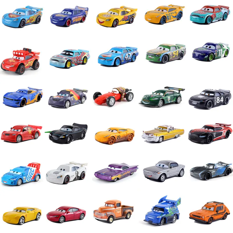 

Disney Pixar cars 2 Metal 1:55 Toys Cars 3 Lightning McQueen Jackson Storm Ramirez Cars Christmas Birthday Gifts Childen Boys